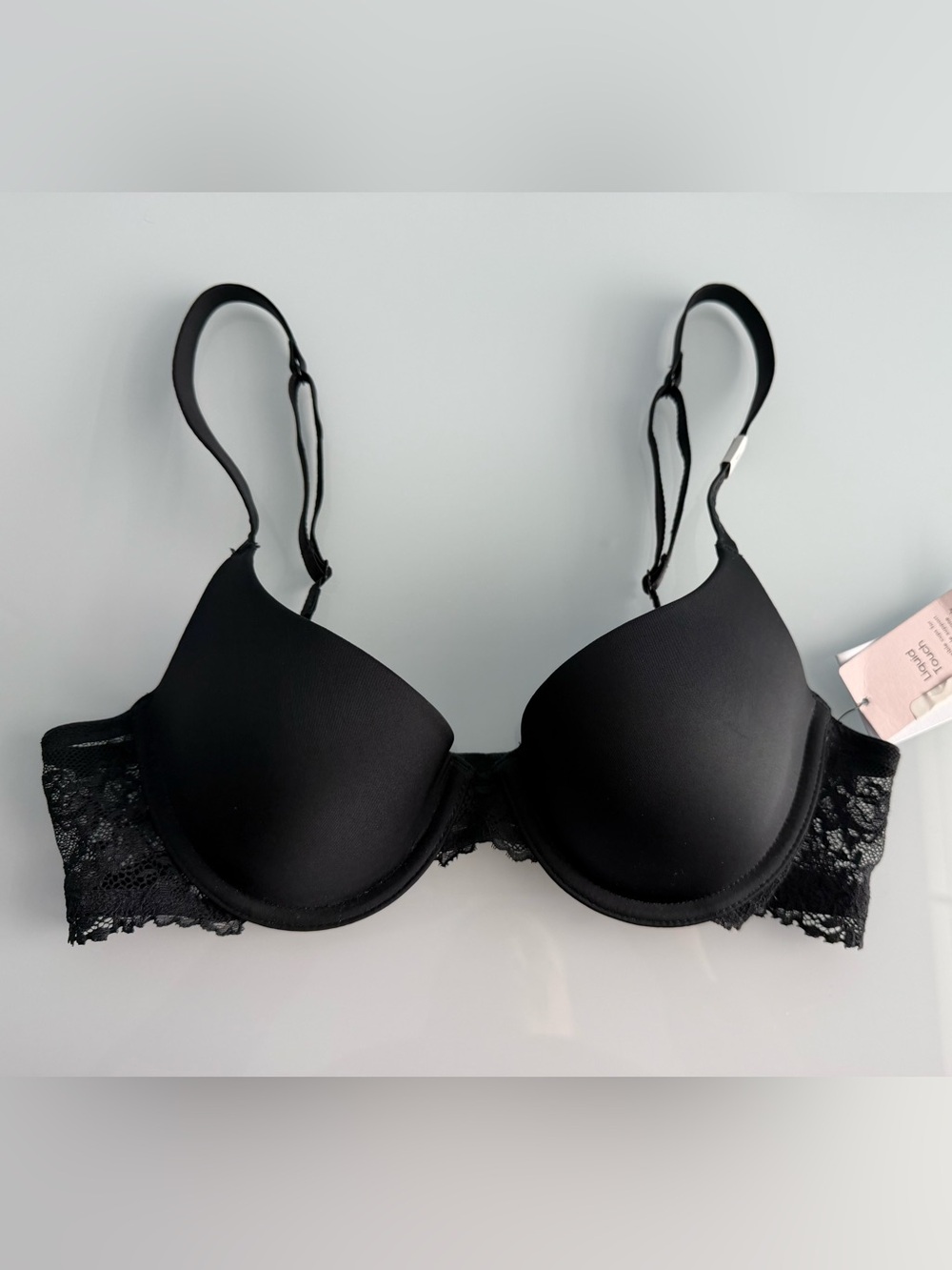 Calvin Klein Black Liquid Touch Lightly Lined Full Coverage Bra QF4082 Size 34A